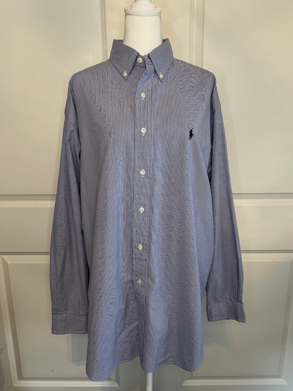 Ralph Lauren Vintage Blake 100% Cotton Button-Down Dress Shirt